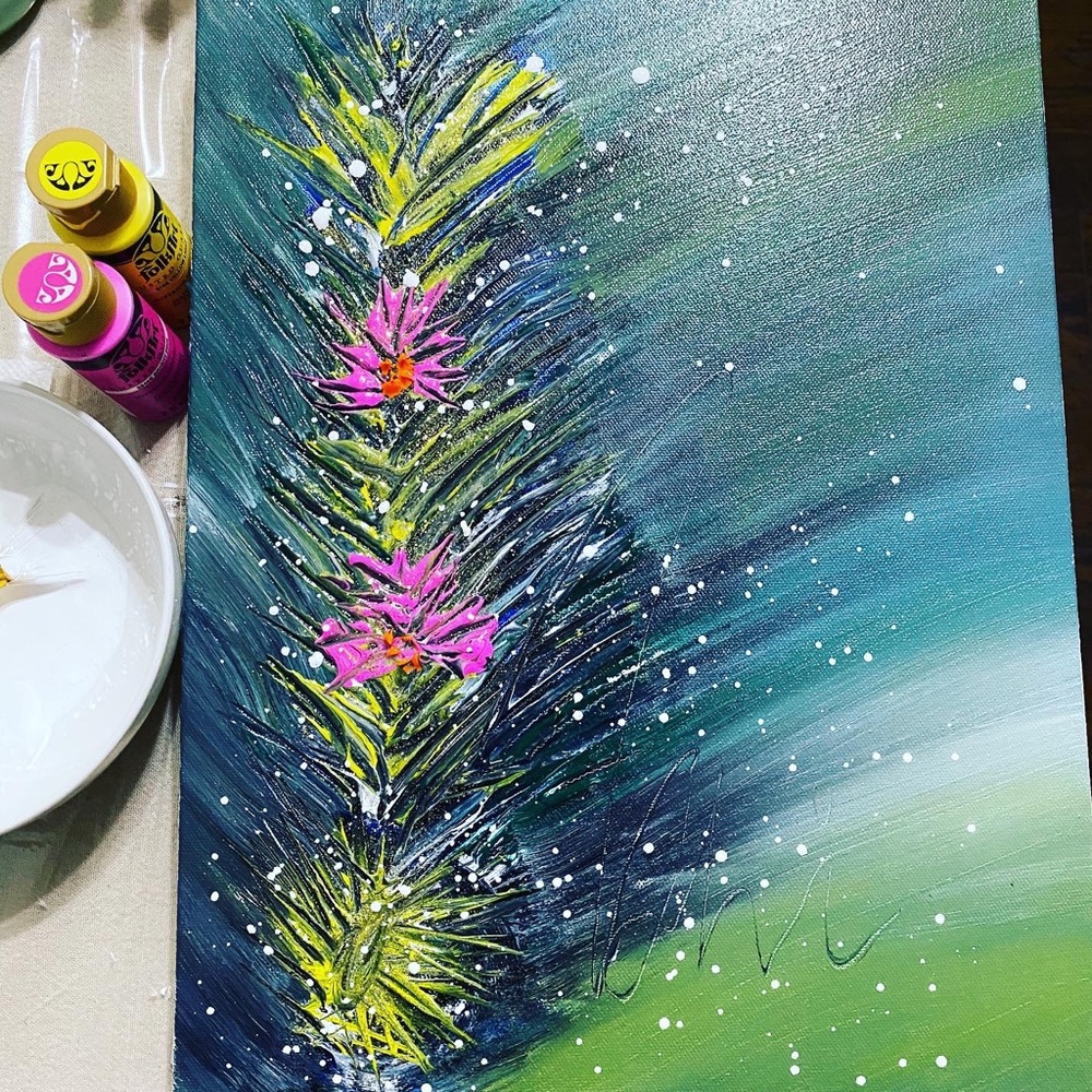Acrylic painting